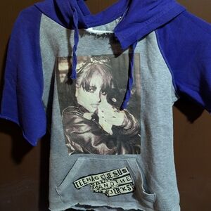 Teenage Jesus and the Jerks Graphic Kids Hoodie - Gray and Purple